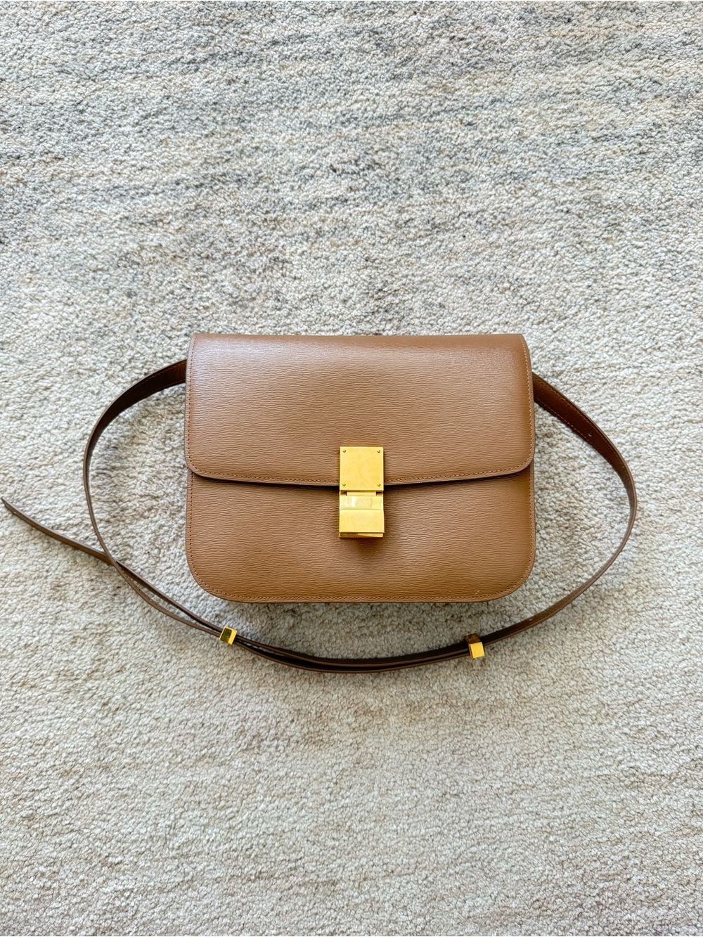Celine Box Calfskin Medium Classic Box Flap Bag